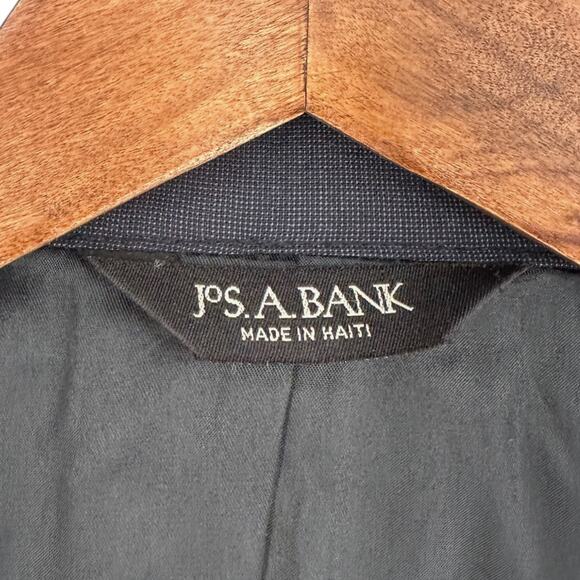 Jos‎ A Bank Blue 2 Button Notched Lapel Wool Classic Blazer Jacket Size 46L - Picture 3 of 11